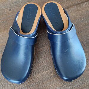 Bjork Mala Wood Open Back Clogs Size 37(6.5)